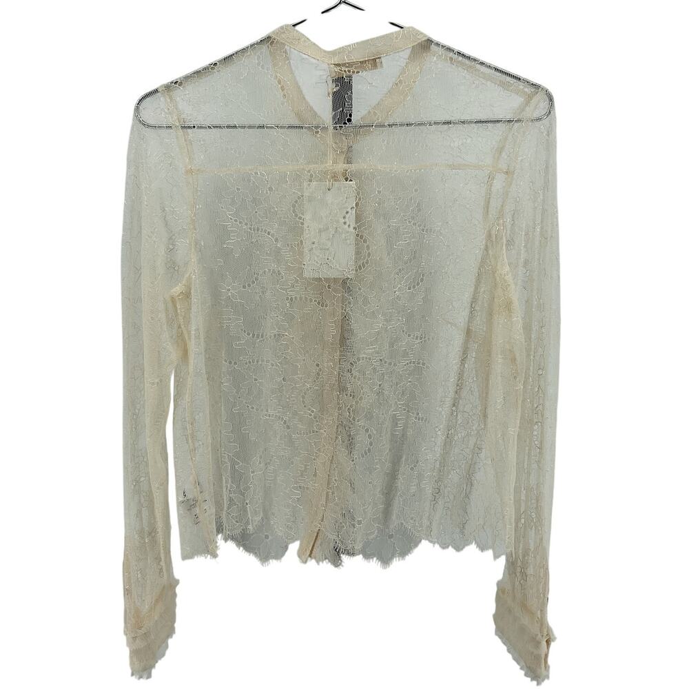 Ulla Johnson Sheer Cowrie Cecile Top Size 10 NWT - Picture 3 of 5